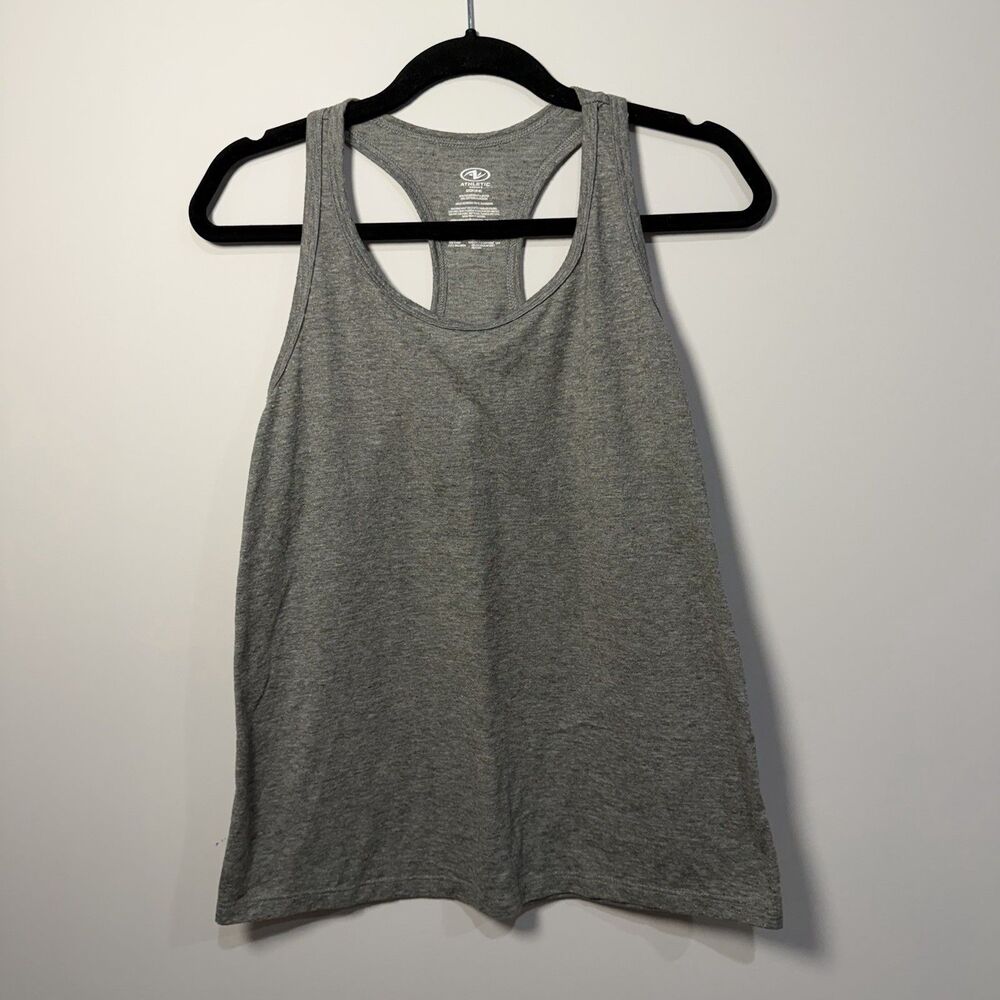 Gray Athletic Tank Top Womens Small Racerback Workout Activewear